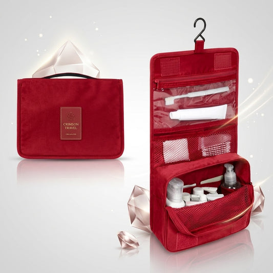 Portable Travel Toiletry Bag & Cosmetic Organizer